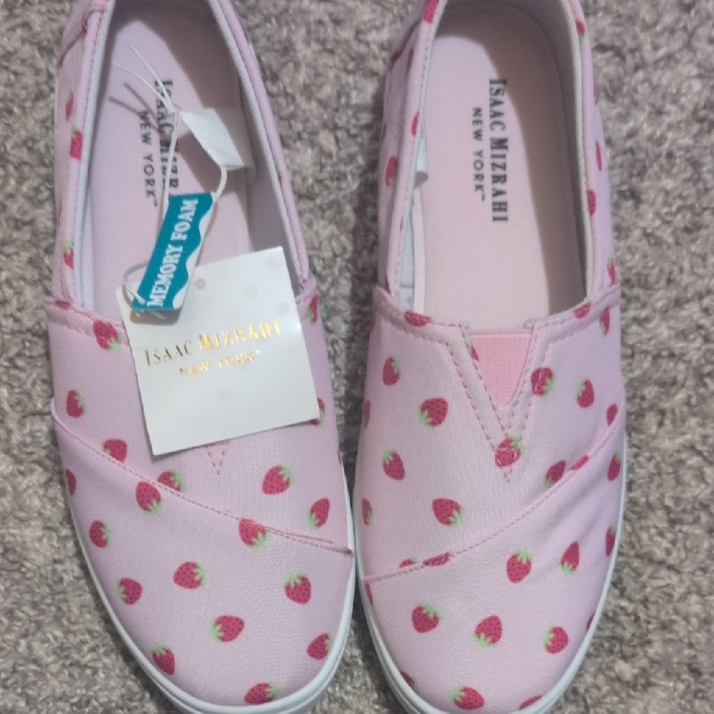Isaac Mizrahi Pink Strawberry Sneakers